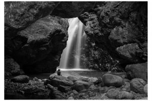 einer der vielen Wasserfälle im Yakushitani, Shikoku, Japan (SL2-S)